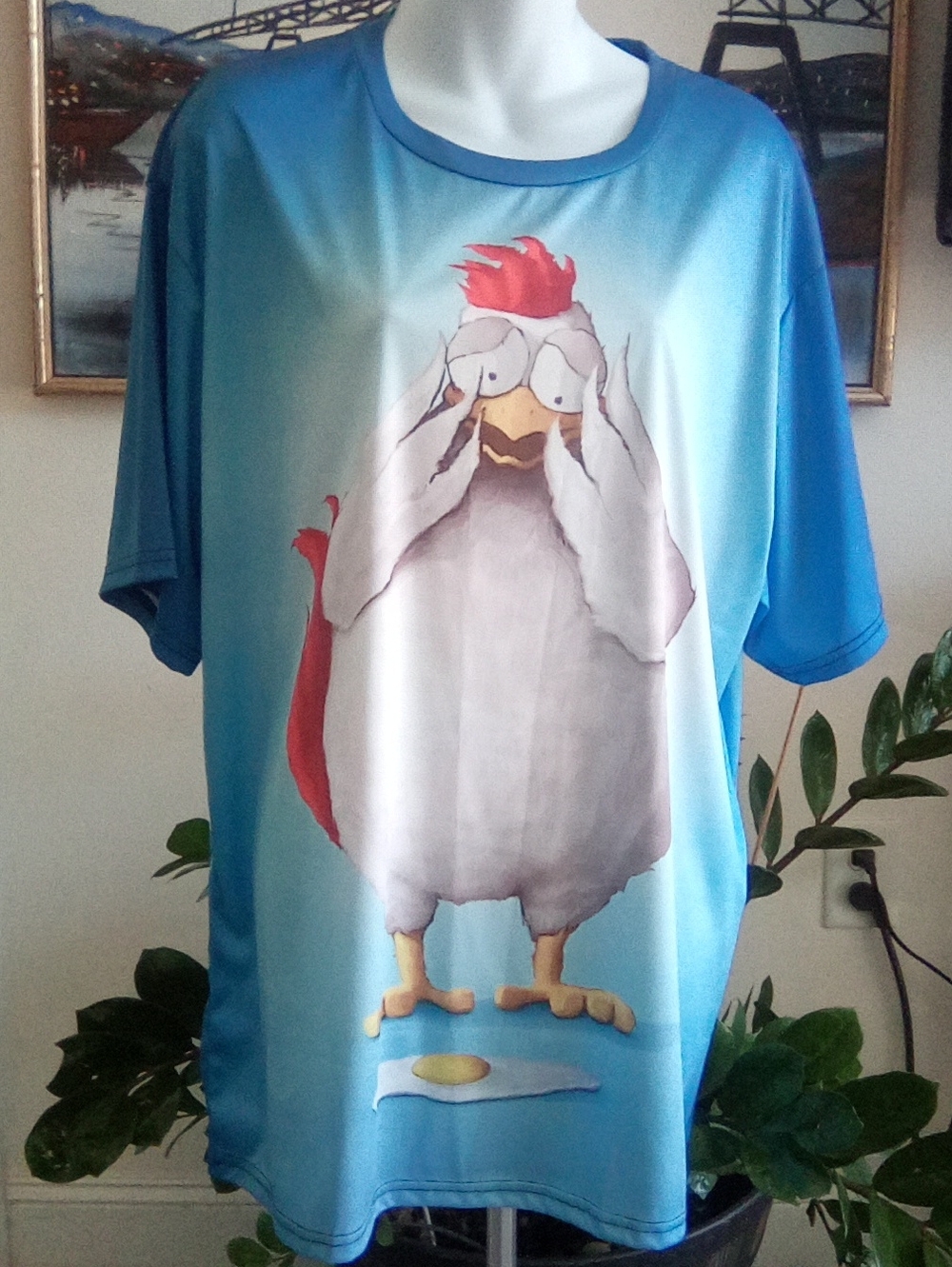Orbit Gum Tee "Don't Let Lunch  Meet Breakfast" 3XL P2P 25" L30" Stretchy